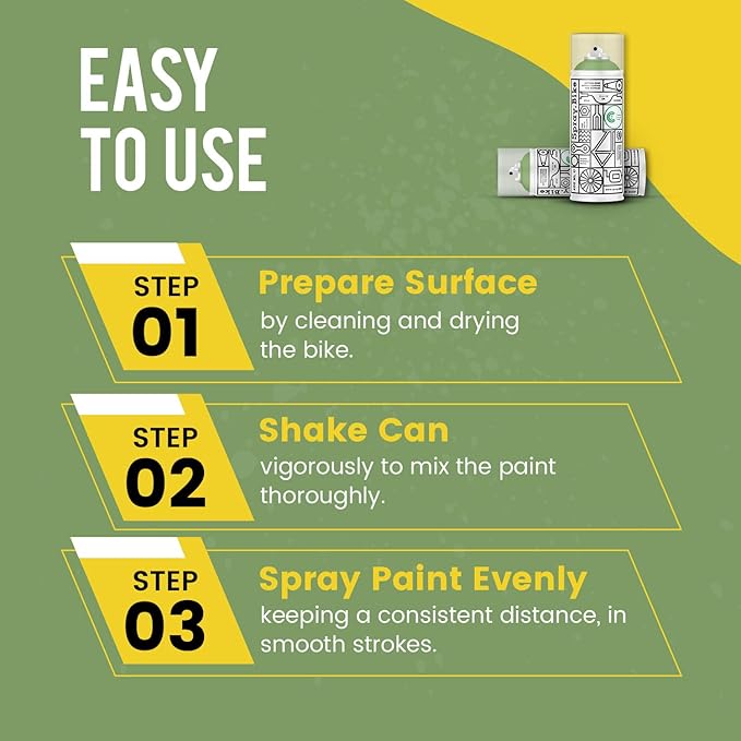 Spray.Bike Spray Paint | Designed Mainly for Bicycles | Multi-Use Acrylic Spray Paint for Metal, Plastic | High Coverage Bike Paint, 400ml, Royal Oak