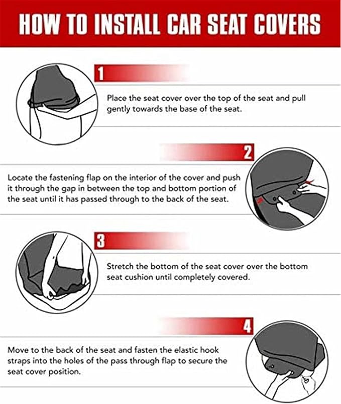 ELEQIN Cool Bone Skeleton Funny Design Car Front Seat Covers Universal fit Breathable Bucket Seat Cover Protection Cars SUV Truck, Black 2Pcs/Set
