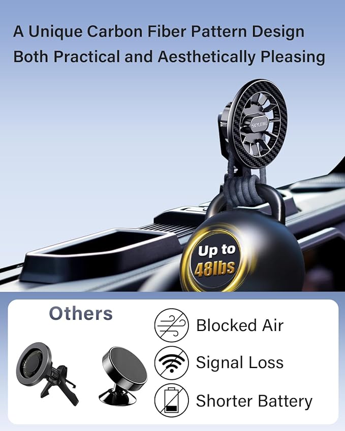 Phone Holder for Jeep Wrangler JL JLU/Gladiator JT 2024 2025 Accessories Automobile Cradles Magnetic Phone Mount Compatible with MagSafe, Magnets Dashboard Mount Dash Tray (2024+ 4X4, Not for 4XE)