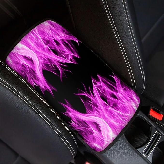 Auto Center Console Pad Fire Car Armrest Cushion Covers, Protect from Pet Claws, Dirt, and Sticky Fingers