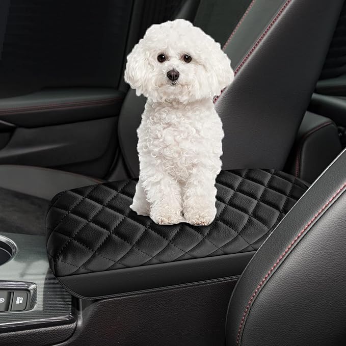 AOMSAZTO Center Console Cover Customized Armrest Cover Compatible with 2022-2023 Honda Civic, Soft Cozy Leather Arm Rest Covering for Car
