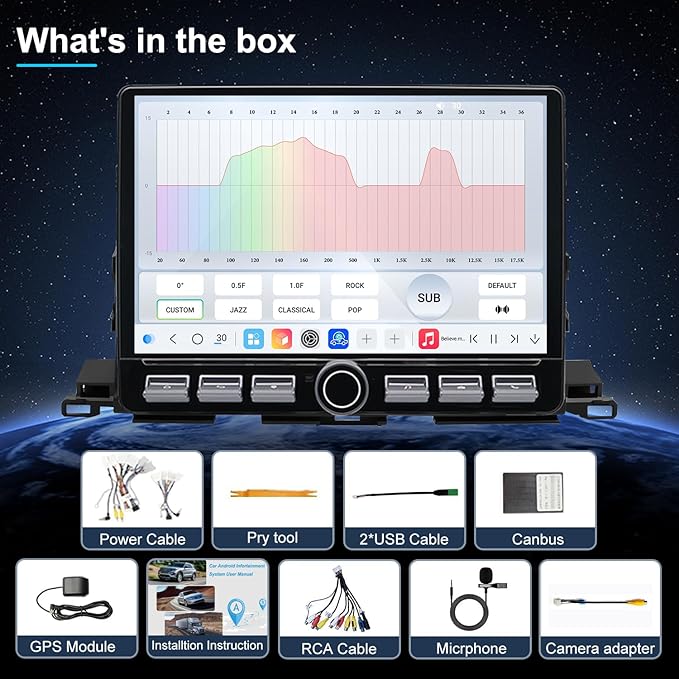 4G LTE QLED Radio for Toyota Highlander 2014 2015 2016 2017 2018 2019 Upgrade,8-Core CPU Touch Screen Stereo,Wireless CarPlay & Android Auto,Support OEM SWC and Camera