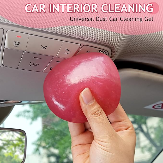 Car Cleaning Gel for Car Cleaning Putty Car Putty Car Interior Cleaner Auto Detail Tools Car Cleaning Slime Car Accessories White Elephant Gifts for Men Women Adults Stocking Stuffers 2 Pack