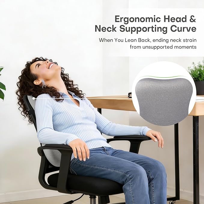 24'' Tall Back Support Pillow Fully Support Entire Back and Shoulder for Pain Relief and Comfort, Memory Foam Back Cushion for Back Rest, Ideal for Executive Office Chair, Computer & Gaming Chair