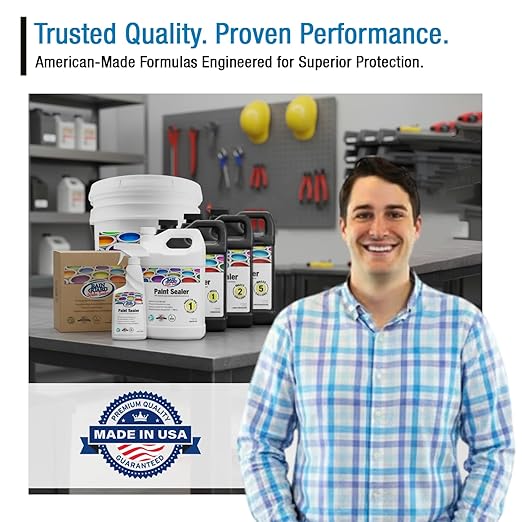 Rain Guard Water Sealers SP-9005 Paint Sealer 5 Gallon - Clear Semi-Satin Finish - Water Repellent Protection for All Painted Surfaces - Water-Based Silane/Siloxane Acrylic