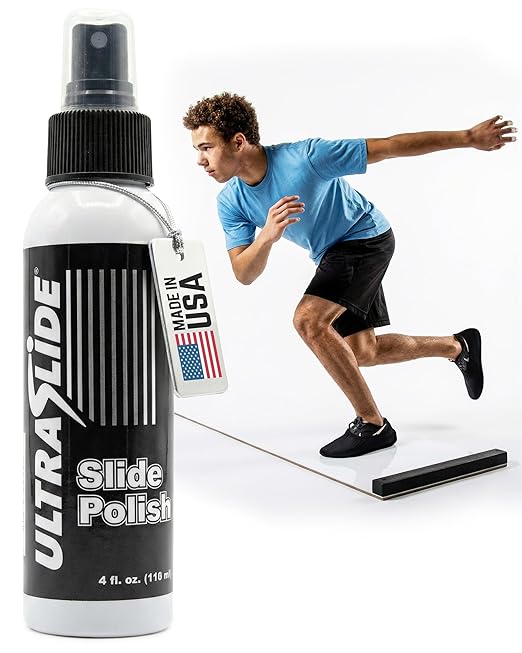 Silicone Lubricant Spray - 4oz Slide Board Polish - Friction-Reducing Lubricant for Slide Boards for Exercise, Hockey Tiles & Shooting Pads - Odorless, Multi-Purpose Surface Care