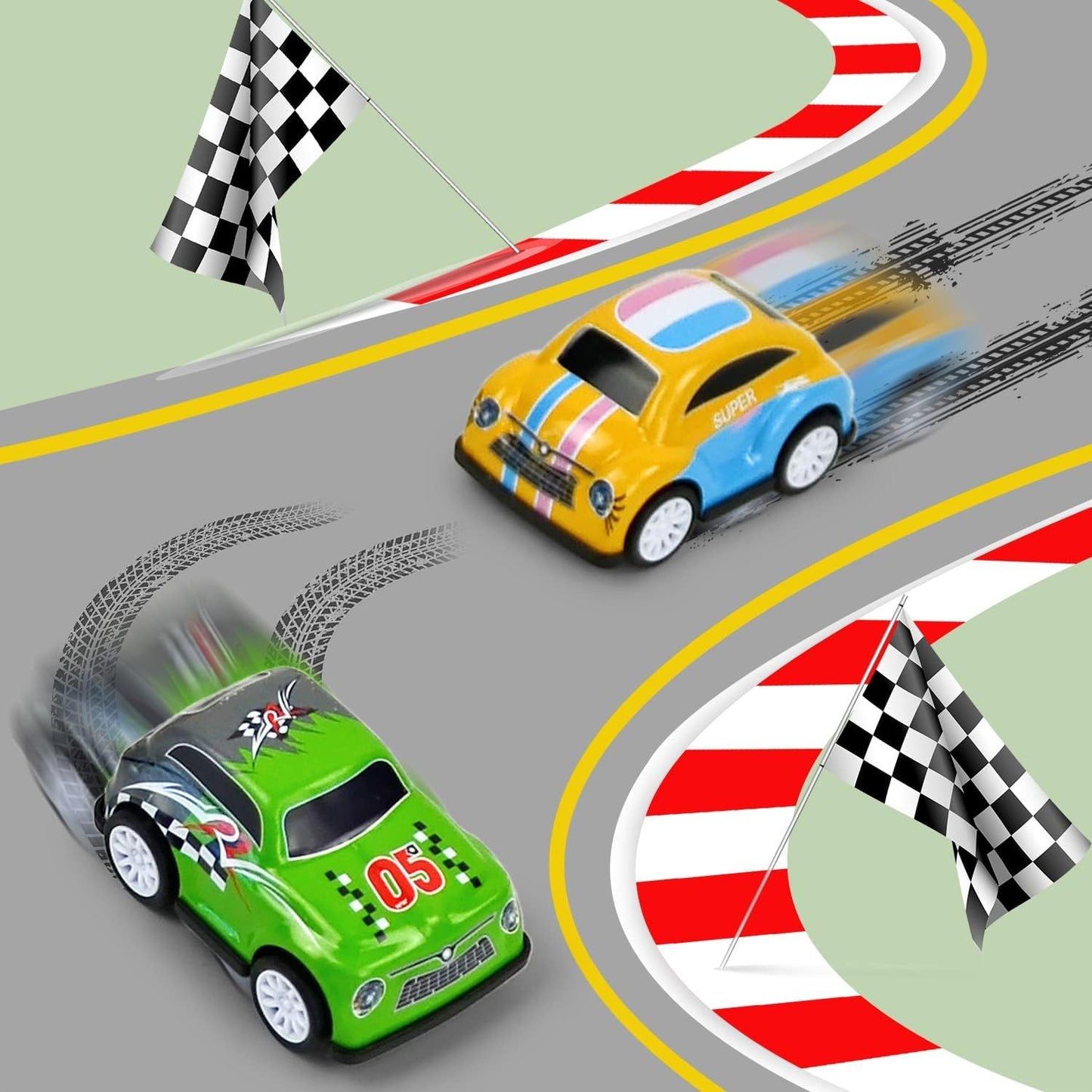Vileafy 30 Pull Back Cars for Kids – Bulk Mini Cars Treasure Box Toys for Classroom, Goodie Bag Stuffers, Carnival Prizes, Party Favors for Kids 3-5