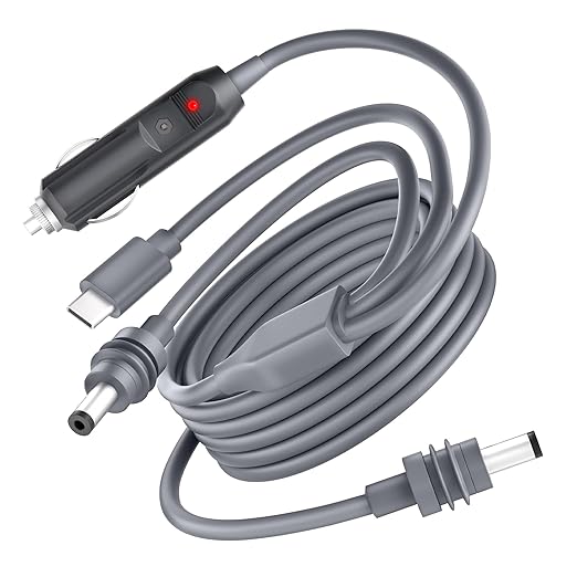 Starlink Mini Cable 3 in 1 Starlink Mini USB C to DC Power Cable 100W USB Type-C Car Cigarette Lighter DC Power Cord 18AWG Waterproof Work with 100W+ PD Supply
