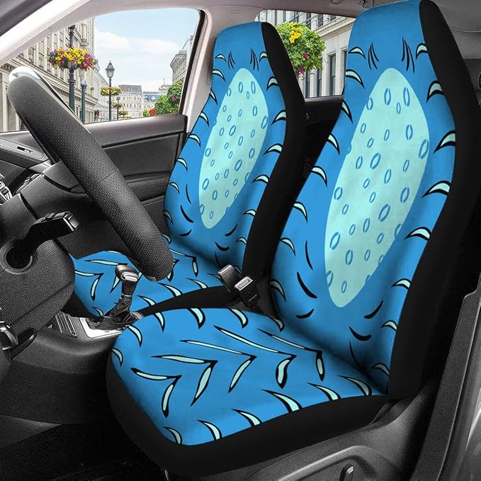 GENANY Kpop Blue Tiger Car Seat Covers Set of 2, Breathable Front Seat Covers for Truck Sedan SUV, Kpop Anime Car Accessories, Kpop Gift for Women Men