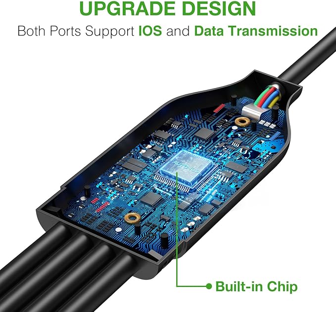 ANDTOBO USB 1 to 4 Splitter, USB 2.0 Y Splitter Charger Cable USB 1 Male to 4 Female Power Cord Extension Hub Cable for PC/PS4/MacBook/Laptop/TV/LED Etc,Navy