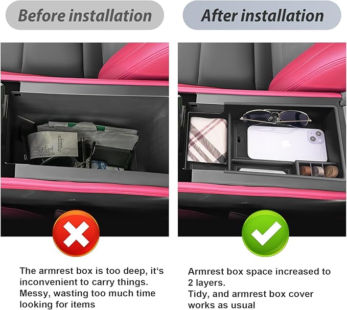 SKTU for 2024 2025 2026 Chevrolet Blazer EV Center Console Organizer 2024 2025 2026 Chevy Blazer EV Console Tray 2024 2025 2026 Chevy Blazer EV Accessories Armrest Tray with Coin Holder