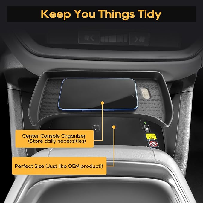 LFOTPP Center Console Wireless Charging Protective Mat for 2026 2025 2024 Subaru Crosstrek/Impreza Silicone Pad (Premium/Sport/Limited/Touring) Car Accessories Interior Black