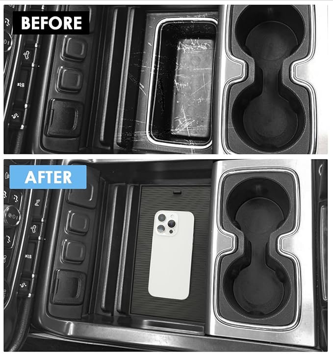 LFOTPP 3PCS Center Console Organizer for 2014-2018 Chevy Silverado/GMC Sierra 1500& 2015-2019 Silverado & Sierra 2500HD/3500HD Accessories- Full Console w/Bucket Seats Only