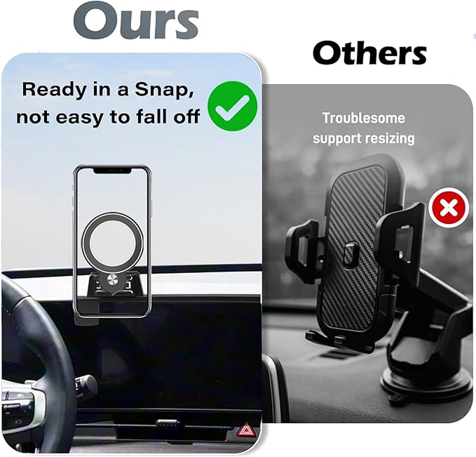 Car Phone Holder for Kia Sportage 2023 2024 2025 Accessories Apply to 12.3 Inch Touch Screen Fixed Clip Magnetic Cell Phone Mount Hands-Free 360 Degree Rotation