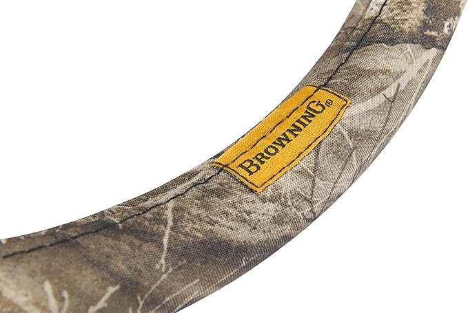 Browning Steering Wheel Covers for Car, Truck, and SUV, Durable Steering Wheel Cover Protection, Excursion (Realtree Edge)