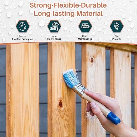 Transparent Waterproof Coating Agent, 5 Gallon, Invisible Waterproof Sealant Leak Repair, Indoor & Outdoor Roof, Shower, Wall, Kitchen, Skylight, Clear Water Proof Sealant
