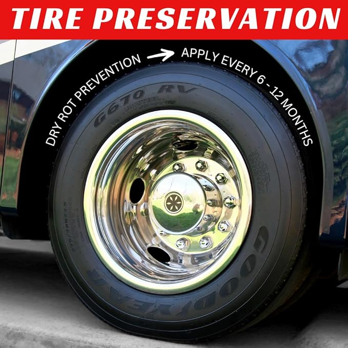 RENEW PROTECT - BLAK+GLOZ, Super Shine Combo - Acrylic Ceramic-Hybrid Protectant, Tire & Trim Restorer, Gloss to Mirror-Shine, RVs- Golf Cart- and Motorcycle-Safe, Wash-Proof, 5 min Dry-Seal 6.8oz