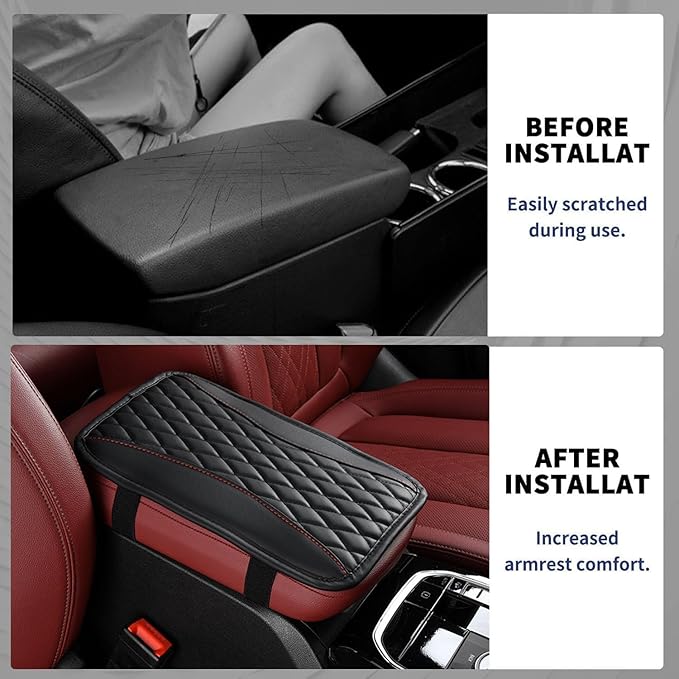 Auto Center Console Pad for Ford Ranger(1998-2002) Accessories Car Armrest Cushion Protects Your armrest and Feels Comfortable on Your Elbows and arms