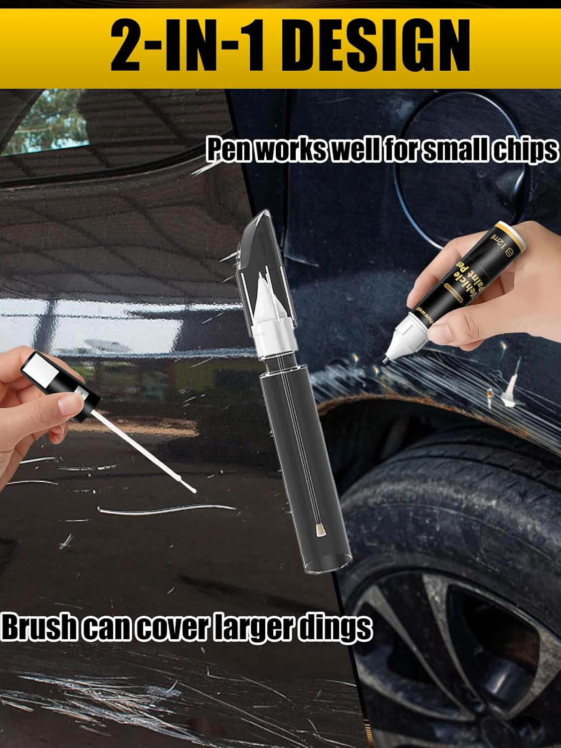 Boulder Gray(KBY) Touch Up Paint Compatible with Nissan, Exact Match Car Paint Pen Automotive Scratch Repair Remover Kit Quick & Easy Solution for Vehile Chips and Nicks