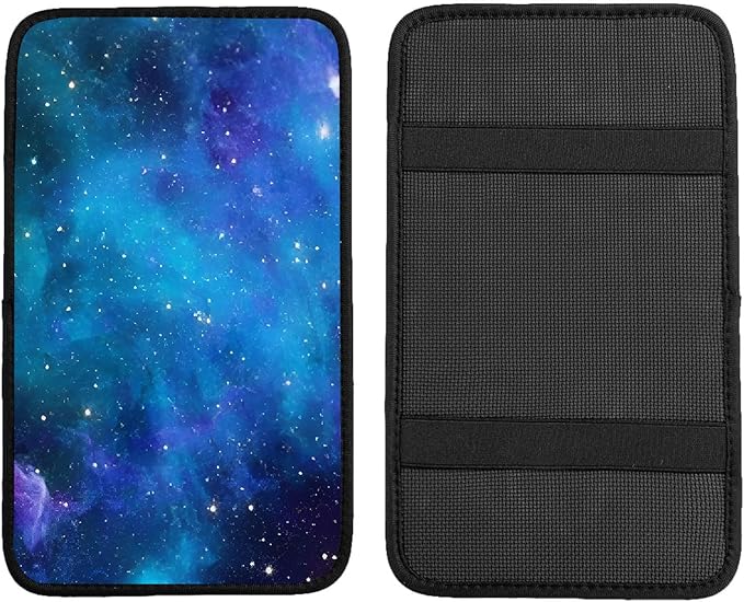 Car Center Console Cover,Nebula Galaxy Auto Center Console Pad,Armrest Cover Protector for Vehicle SUV Truck Car