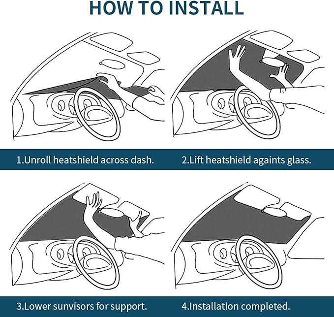 Funny Foldable Windshield Sun Shade for Car Sunshade for Car Windshield Covers Blocks Uv Rays Automotive Interior Sun Protection Universal Fit 51 X 27.5 in Keep Your Vehicle Cool