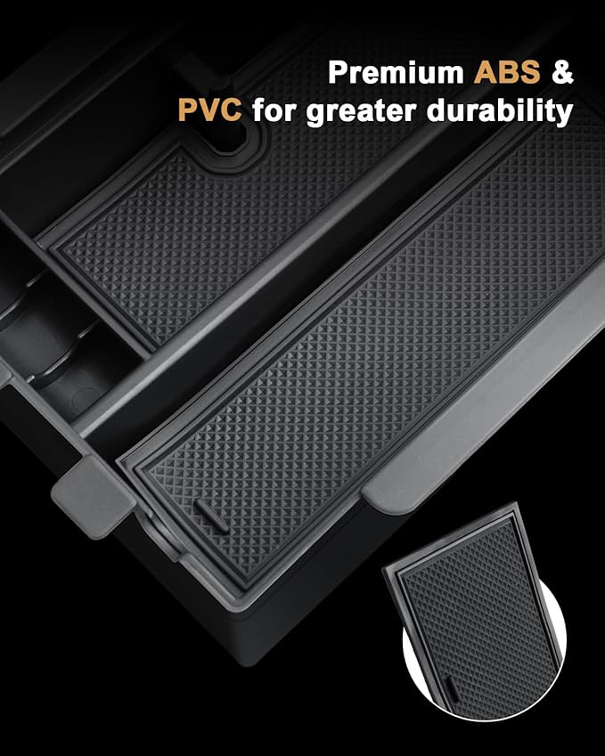 2026 Crosstrek Center Console Organizer - 2 Pcs Double-Layer Armrest Box Organizer + Hanging Center Console Organizer For 2024-2026 Subaru Crosstrek Hybrid/Impreza Accessories - ABS Storage Box