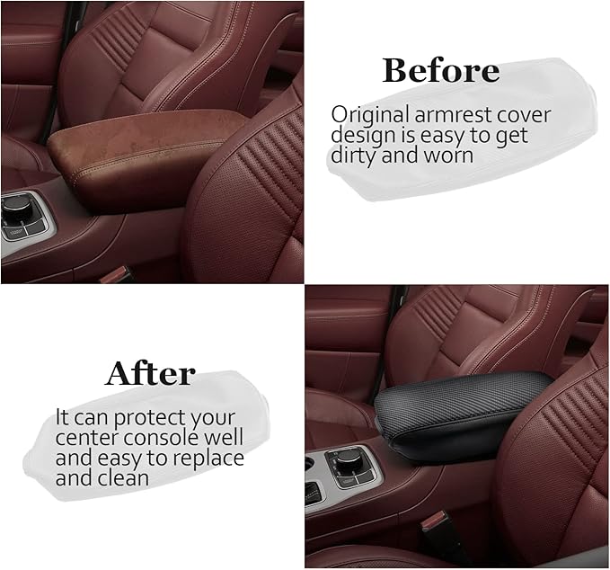 SKTU for 2011-2021 Jeep Grand Cherokee Central Console Cover 2021 Grand Cherokee Center Console Cover Grand Cherokee 2021 Accessories Grand Cherokee WK2 Armrest Pad Seat Box Cover