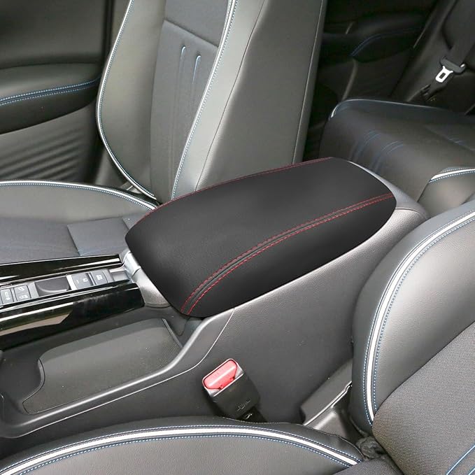 Compatible with Center Console Armrest Cover for Honda HR-V 2023 2024 2025 Leather Arm Rest Storage Box Lids Cushion Protector Pad