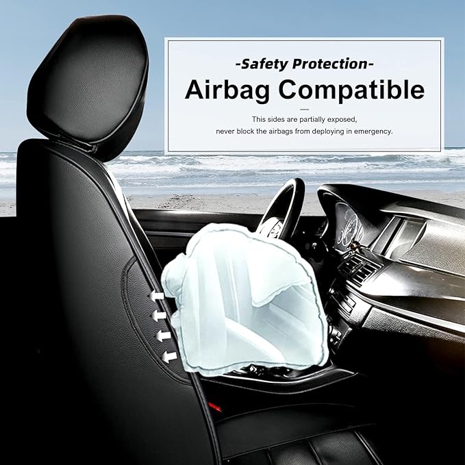 AOMSAZTO Car Seat Covers for Toyota Corolla 2014 2015 2016 2017 2018 2019 L,LE,LE Eco,Plus Sedan Car Seat Cover Full Set Waterproof, Custom Fit Full Set Faux Leather Black
