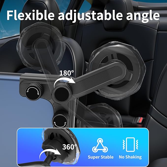 Magnetic Car Phone Mount for Tesla Model 3/Y,Car Dash Phone Holder, Magnetic Car Phone Mount Accessories, Phone Stand for iPhone 12 to 17 Series with MagSafe Compatibility
