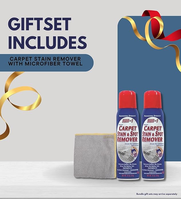 Lifter-1 Carpet Stain & Spot Remover Spray 18 oz Bundle with Microfiber Cloth - Effortless Carpet Stain Remover - Quick and Easy Carpet Cleaner Spray for Tough Stains - (3 Items)