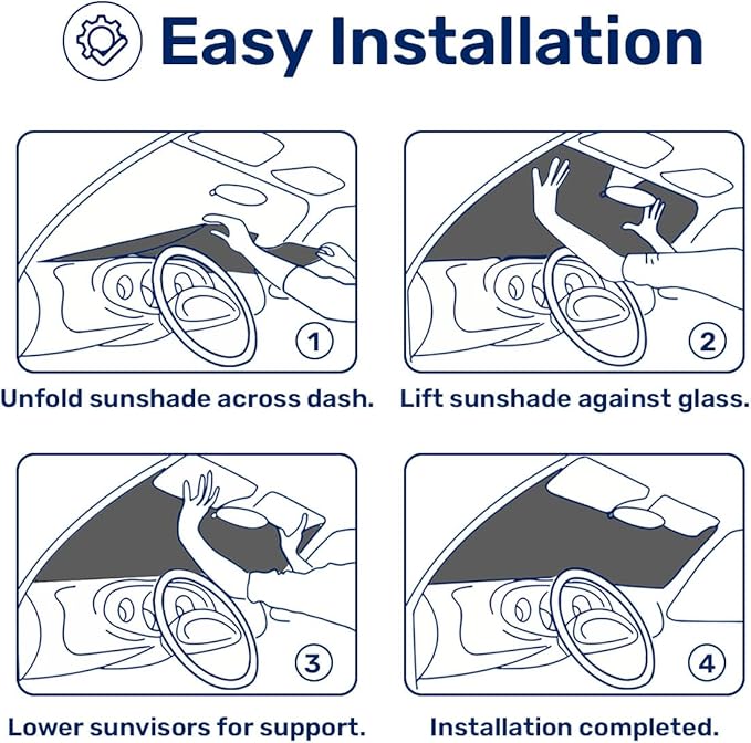GENANY Devil Eye Windshield Sun Shade for Electric Vehicle (59x37 Inches), Sun Shade Windshield, Shades for Front Windows, Sunshade for Car Windshield, Car Decor