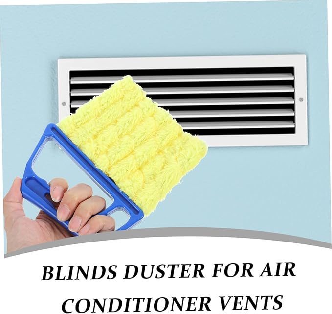 Ipetboom 16pcs Blinds Duster Reusable Cleaning Brush for Window Blinds Air Conditioner Vents Fan Gaps Gentle Bristles Lightweight Portable
