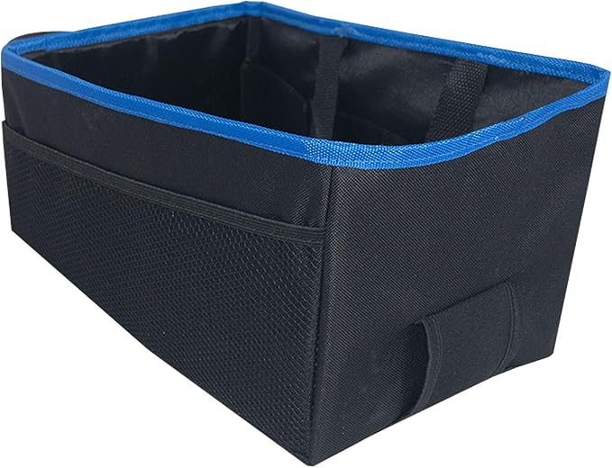 FH Group E-Z Travel Multi-Use Car Organizer with Cup Holders Back Seat Storage Blue