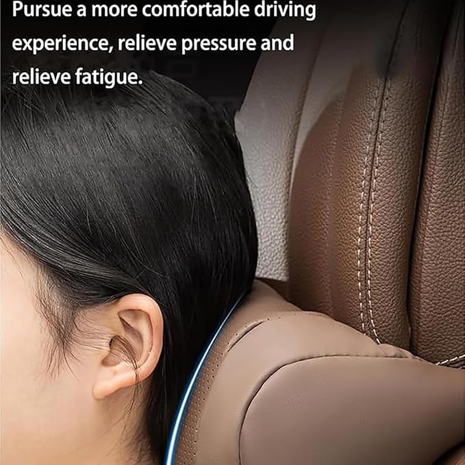 Car Headrest & Lumbar Support Cushion for Toyota 4 Runner 2011-2024, Ergonomic Memory Foam Car Seat Neck Pillow Lumbar Support Pillow and Neck Pillow for Neck Back Pain Relief, Coffee