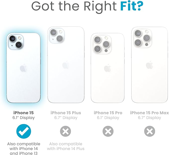 Speck Presidio2 Grip iPhone 15 Case - 6.1 inch - Compatible with iPhone 14 & 13 - Bleached Bone/Heirloom Gold/Hazel Brown