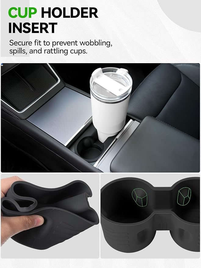 10PCS Center Console Organizer Tray for 2025 2026 Tesla Model Y Juniper Accessories, Under Seat Storage Armrest Hidden Storage Box Cup Holder Charger Pad for Tesla Model Y Juniper (Not fit Standard)