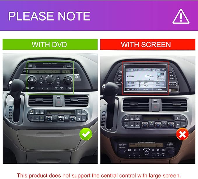 4Core 4G+64G Android Car Radio for Honda Odyssey 2005-2010, Rimoody Car Stereo Carplay Android auto 10.1 Inch Touch Screen GPS WiFi EQ Mirror Link Bluetooth FM Backup Camera