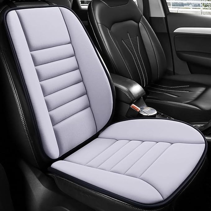 ‌Car Seat Cushion Back Support Pillow for Tesla Model S 2016-2022, Ergonomic Pain Relief Cushion, Memory Foam Lumbar Support for Driving, Adjustable & Washable Auto Pad, Gray