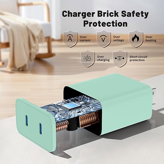 45W Dual Port Super Fast Charger with Long USB C to C Cable 10ft,Type C Wall Charger Block and Android Phone Charging Cord for Samsung Galaxy S26 Plus/S25 Ultra/S25+/S24+/S23+/S22+/S21/S20/Note 20/10+