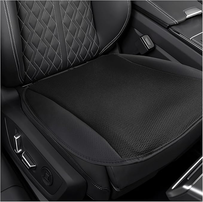 Cooling Car Seat Cushion, Ventilated Cool Bottom Seat Cover with USB Interface, 3-Speed Adjustable Comfy Cooling Pad for Auto Front Seats Home Office Chairs, Car Accessories (Black)