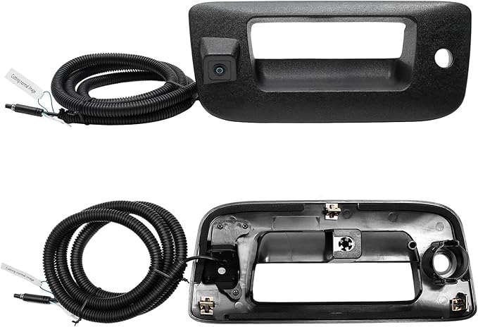 Back Up Camera, w/ Tailgate Handle, Compatible with 2007-2014 Chevy Silverado GMC Sierra 1500 2500 3500, w/ Keyhole, 170° Viewing Angle, Rear View Camera, Reverse Camera, Backup Camera Kit, Waterproof