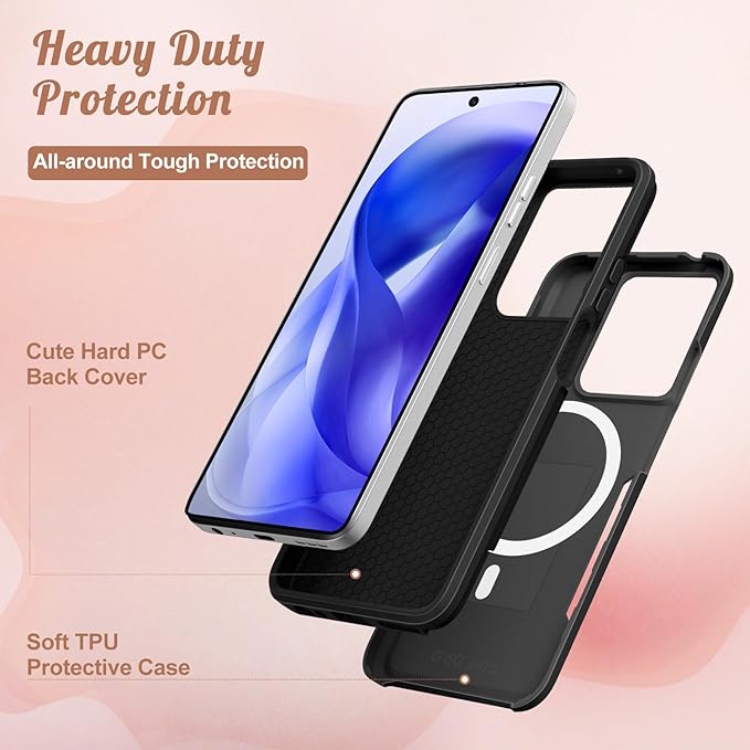 for Moto G 2025 Case Women - Compatible with MagSafe Cute Girls Magnetic Protective Phone Cover Cool Fun Unique Leopard Heavy Duty Shockproof Design for Motorola Moto G 5G 2025 Cases