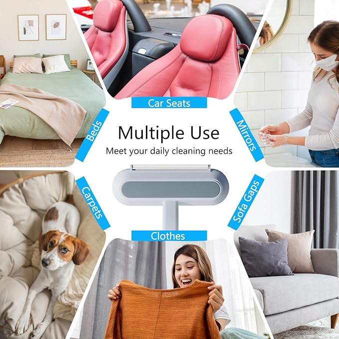 Newly Pet Hair Removal Tool for Cats & Dogs, Upgraded Reusable Washable Pet Hair Remover 4 in 1 Set for Laundry, Couch, Car Seat, Carpet, Clothing and Bedding