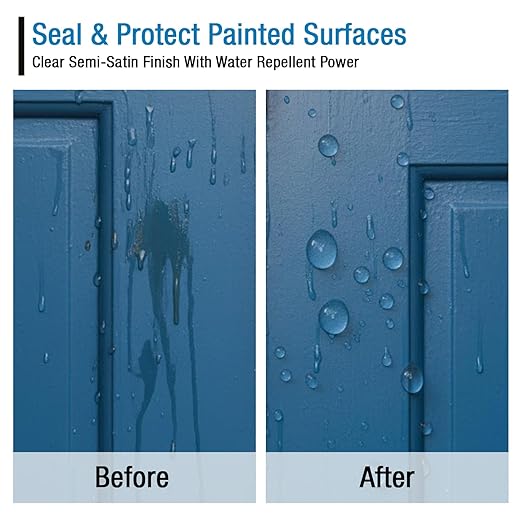 Rain Guard Paint Sealer Concentrate | Makes 1 Gallon | Protects All Painted Surfaces like Concrete, Wood, Stone from Water Damage, Stains/other contaminents | Silane/Siloxane Acrylic Waterproofer