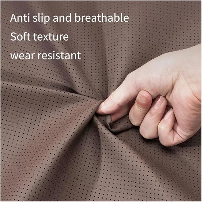 1/2PCS PU Leather Car Neck Pillow & Lumbar Support Cushion, Breathable Universal Seat Headrest Waist Pad, Soft Support Cushion for Daily Driving and Travel(E Style)