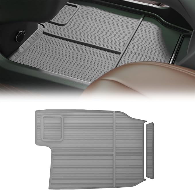 Center Console Organizer Lower Tray for Toyota Sienna 2021-2026 Accessories Upgraded Console Bottom Organizer Silicone(Gray)