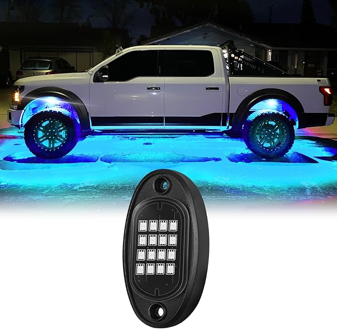 1 Pod Replacement Damaged Pod for Segmented RGB LED Rock Lights 12v Underglow Light Multicolor Waterproof Neon for Jeep Trucks ATV UTV Golf Cart Offroad Pickup RZR SXS