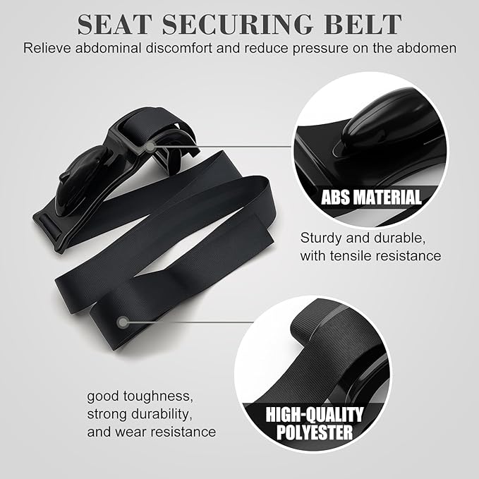 Black Seat Cushion Fixing Strap, Non-Slip Car Seat Pad Strap, Prevent Cushion from Shifting