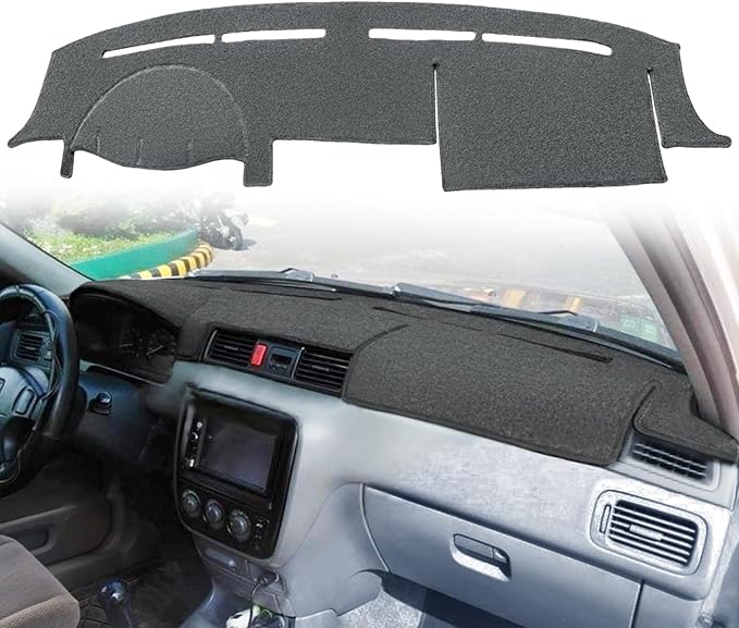Dash Cover Mat Custom Fit for Honda CRV Dashboard Cover Pad Cap Carpet Protector J244 (DarkGray)